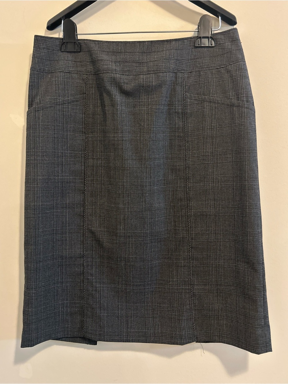 Mossimo Supply Co. Gray Plaid Pencil Skirt